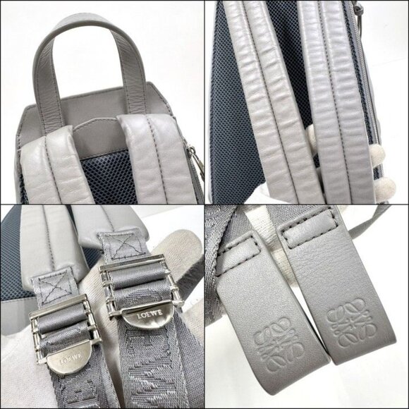 Loewe Convertible Backpack Small Nylon Calf Gray main image 6